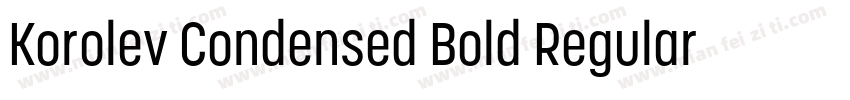 Korolev Condensed Bold Regular字体转换